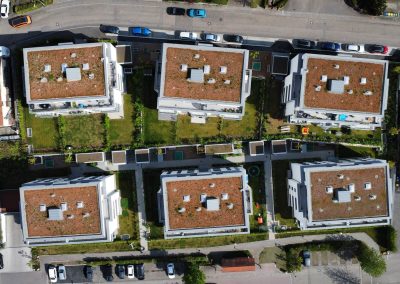 Mehrfamilienhäuser in Kallenberg, Dachaufsicht