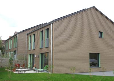 Reihen- und Doppelhäuser in Leinfelden-Echterdingen, Ansicht Terrassenbereich